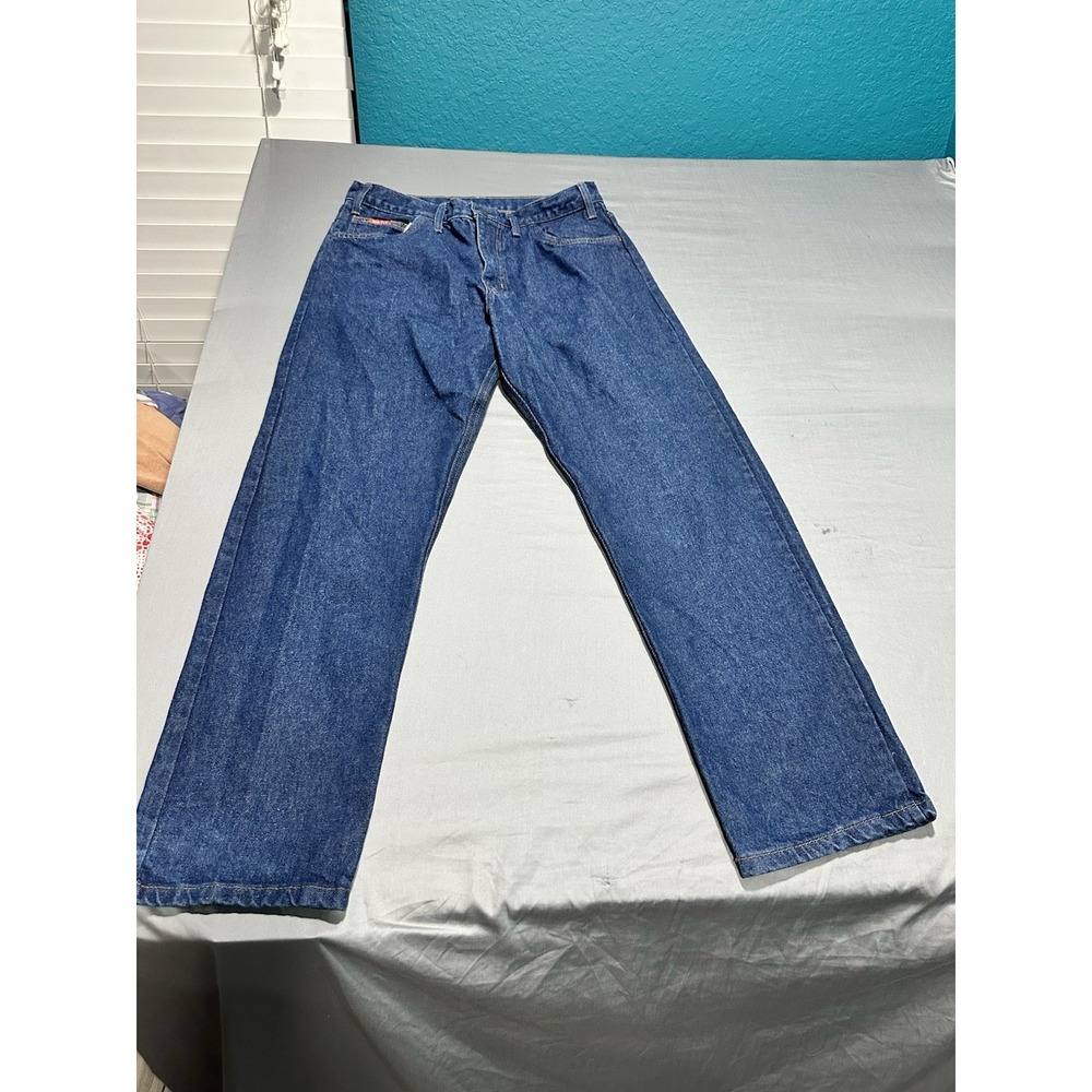Big Bill Flame Resistant Dark Wash Jeans 34x32 Cat‎ 2 ARC Rated